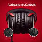 HyperX Cloud III – Wired Gaming Headset, PC, PS5, Xbox Series X|S, Angled 53mm Drivers, Spatial Audio, Memory Foam, Durable Frame, Ultra-Clear 10mm