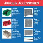 Akro-Mils 30235 AkroBins Plastic Storage Bins, 11"x11"x5", Clear, 6-Pack