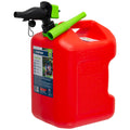 Scepter 5 Gal Gas Can, Spill Proof SmartControl Spout, Spout Extender, Red