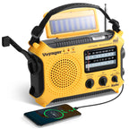 Kaito KA500 5-way Powered Solar Power,Dynamo Crank, Wind Up Emergency AM/FM/SW/NOAA Weather Alert Radio with Flashlight,Reading Lamp and Cellphone