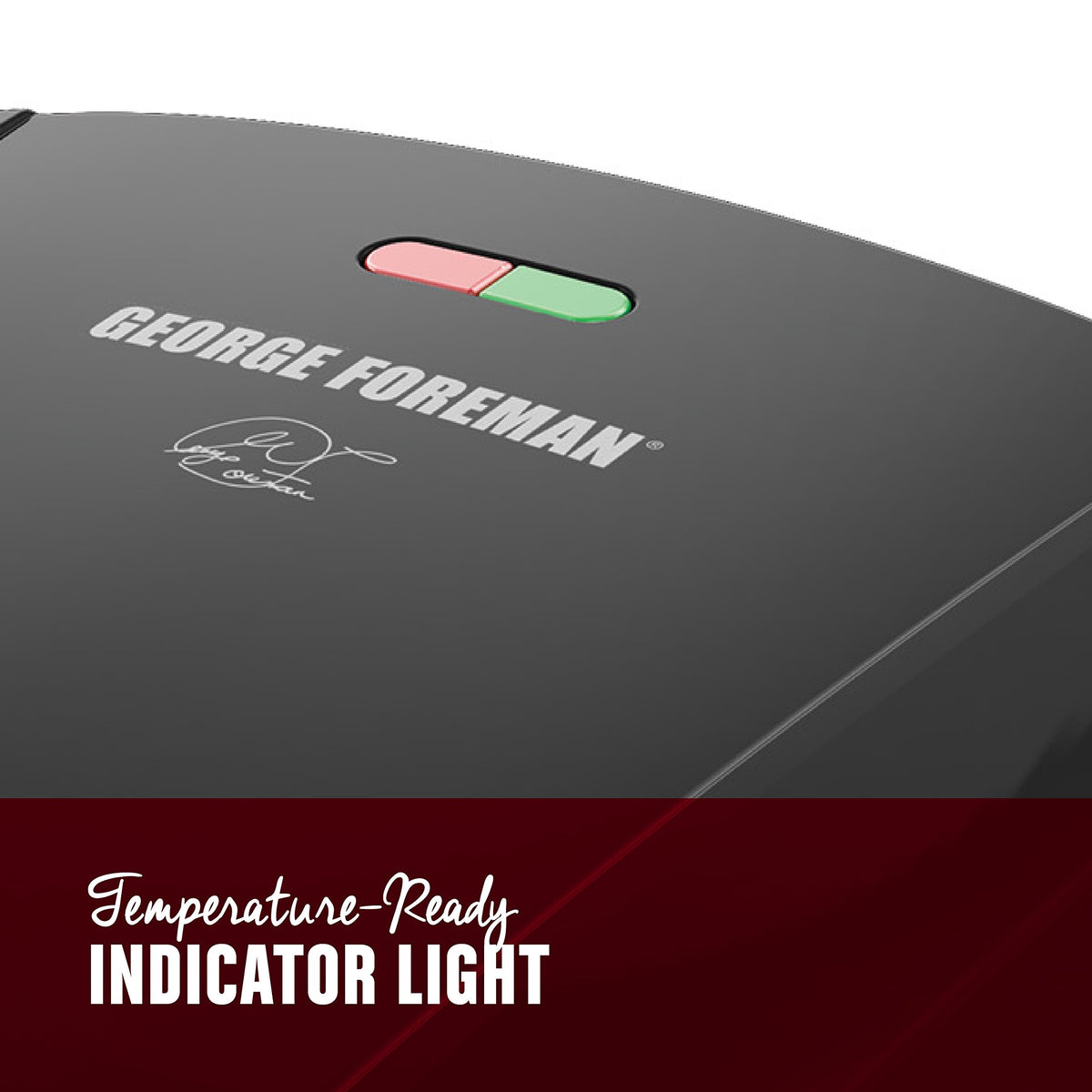 George Foreman 4-Serving Indoor Grill with Removable Plates