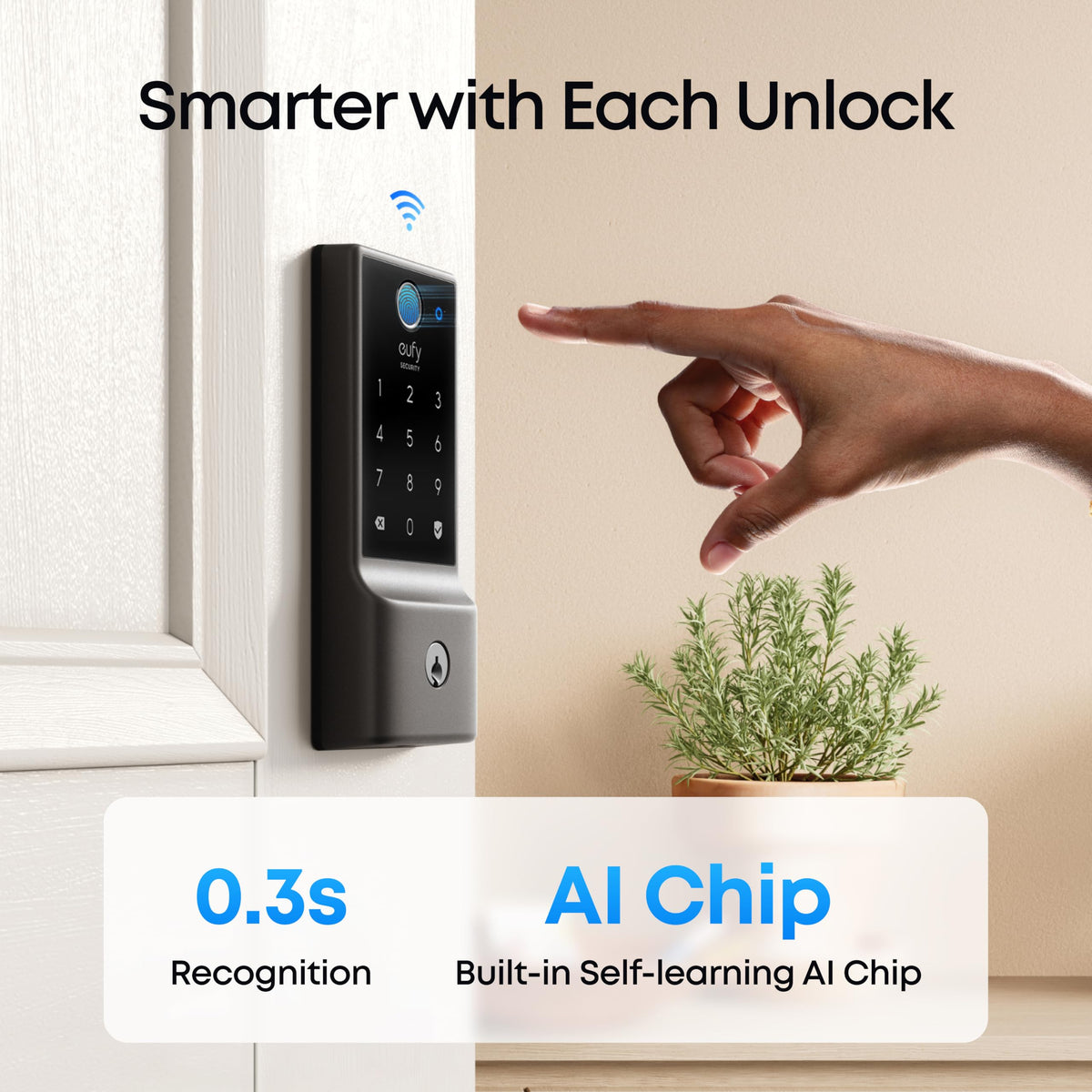 eufy Security Smart Lock C220, Fingerprint Keyless Entry Door Lock