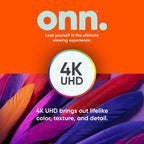onn. 50 inch Class 4K UHD LED Roku Smart TV - 2160p