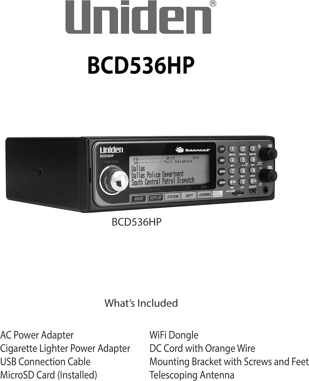 Uniden Digital Handheld Scanner With GPS And Weather Alerts - BCD436HP