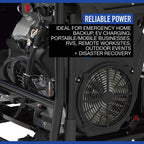 Powerhorse Portable Generator, 27,000 Surge Watts, 18,000 Rated Watts, 120/240V, Dual Fuel, Electric Start, CO Shutdown
