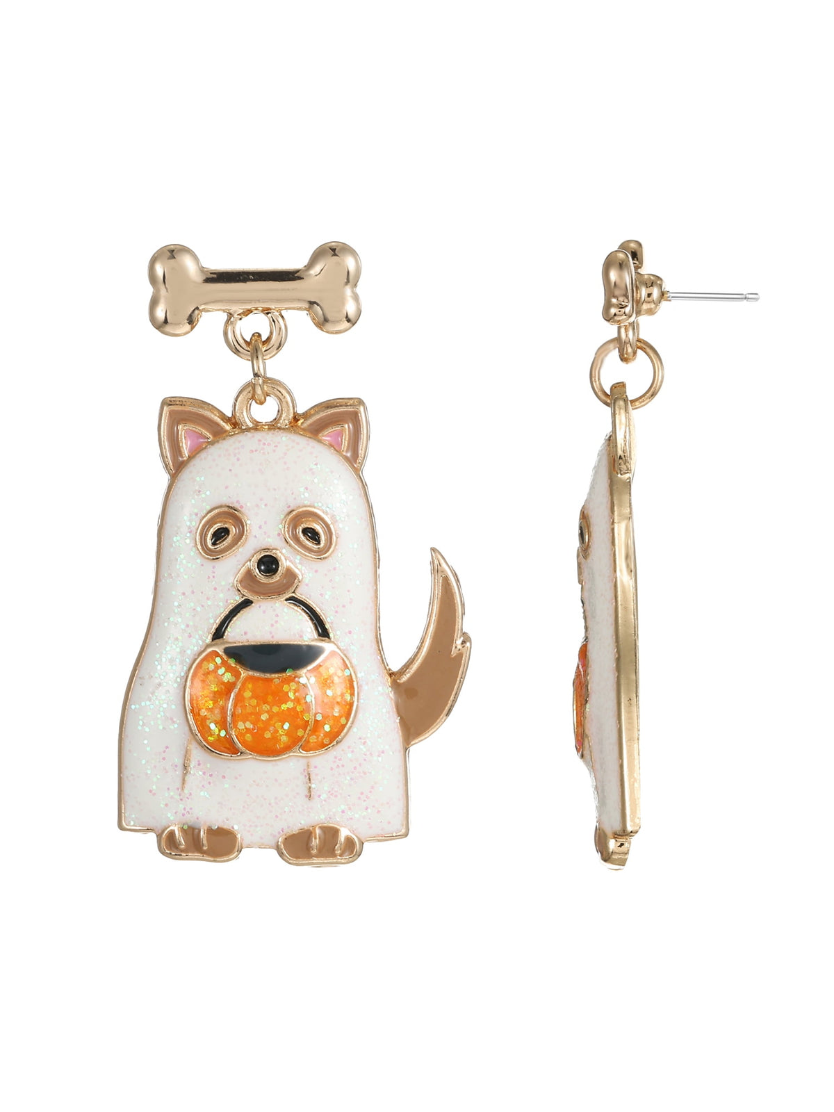 Way to Celebrate Light-up Jack-O-Lantern Halloween Earrings, 1 Pair