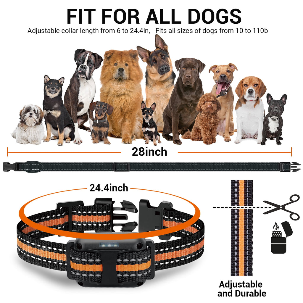 BEBANG 2600FT Dog Training Collars for 2 Dogs, Dog Shock Collar with Remote, 3 Modes Beep Vibration Shock, Waterproof, LED Light for Training Small