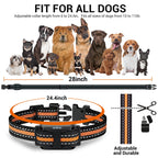 BEBANG 2600FT Dog Training Collars for 2 Dogs, Dog Shock Collar with Remote, 3 Modes Beep Vibration Shock, Waterproof, LED Light for Training Small
