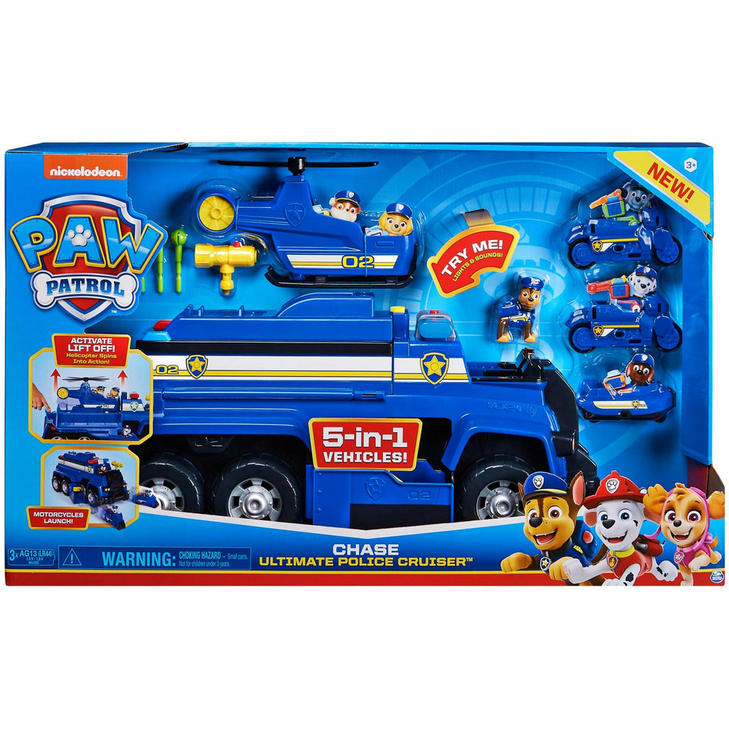 PAW Patrol Chase's 5-in-1 Ultimate Cruiser With Lights And Sounds - 6058318