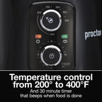 Proctor Silex Air Fryer, 3.7 Quart Capacity, Black - 35056