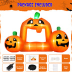 Firstness 8.5FT Halloween Inflatable,Pumpkin Photo with Lights for Party Yard Decorations