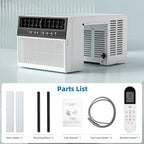 Antarctic Star U-Shaped Window Air Conditioner, 12,000 BTU, 115 Volts