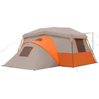 Ozark Trail 11-Person Instant Cabin Tent with Private Room, 3-Room Family Camping Tent with Awning