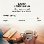 Peet's Coffee Decaf Dark Roast K-Cup Pods, House Blend, 75 Count