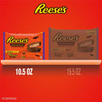 Reese's Milk Chocolate Snack Size Peanut Butter Cups, Halloween Candy Bag, 10.5 oz