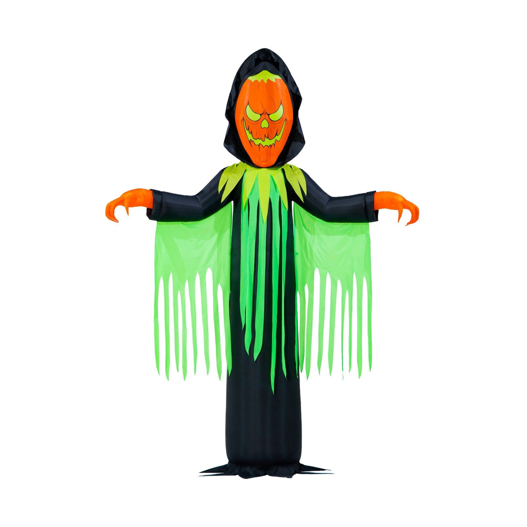 Inferno Pumpkin Reaper Airblown Yard Inflatable, Orange/Green/Black, 20', Halloween by Way To Celebrate