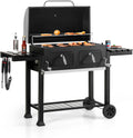 Sophia & William Charcoal BBQ Grill, 794 Sq. In. Cooking Area, 2 Lifting Charcoal Trays, Black