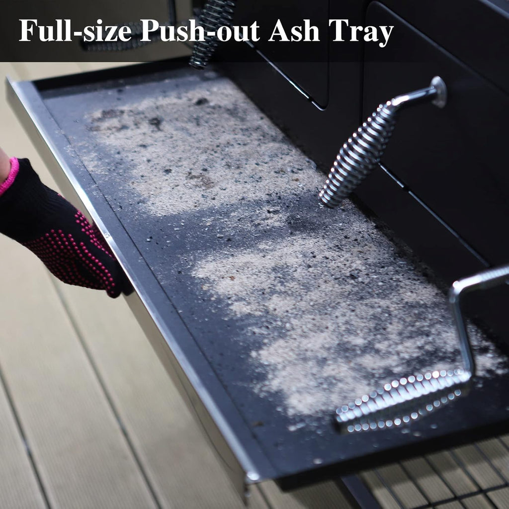 Sophia & William Charcoal BBQ Grill, 794 Sq. In. Cooking Area, 2 Lifting Charcoal Trays, Black