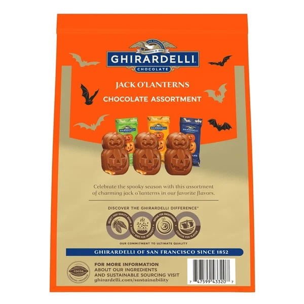 Ghirardelli Jack O'Lanterns Chocolate Assortment, 15.2 Ounce