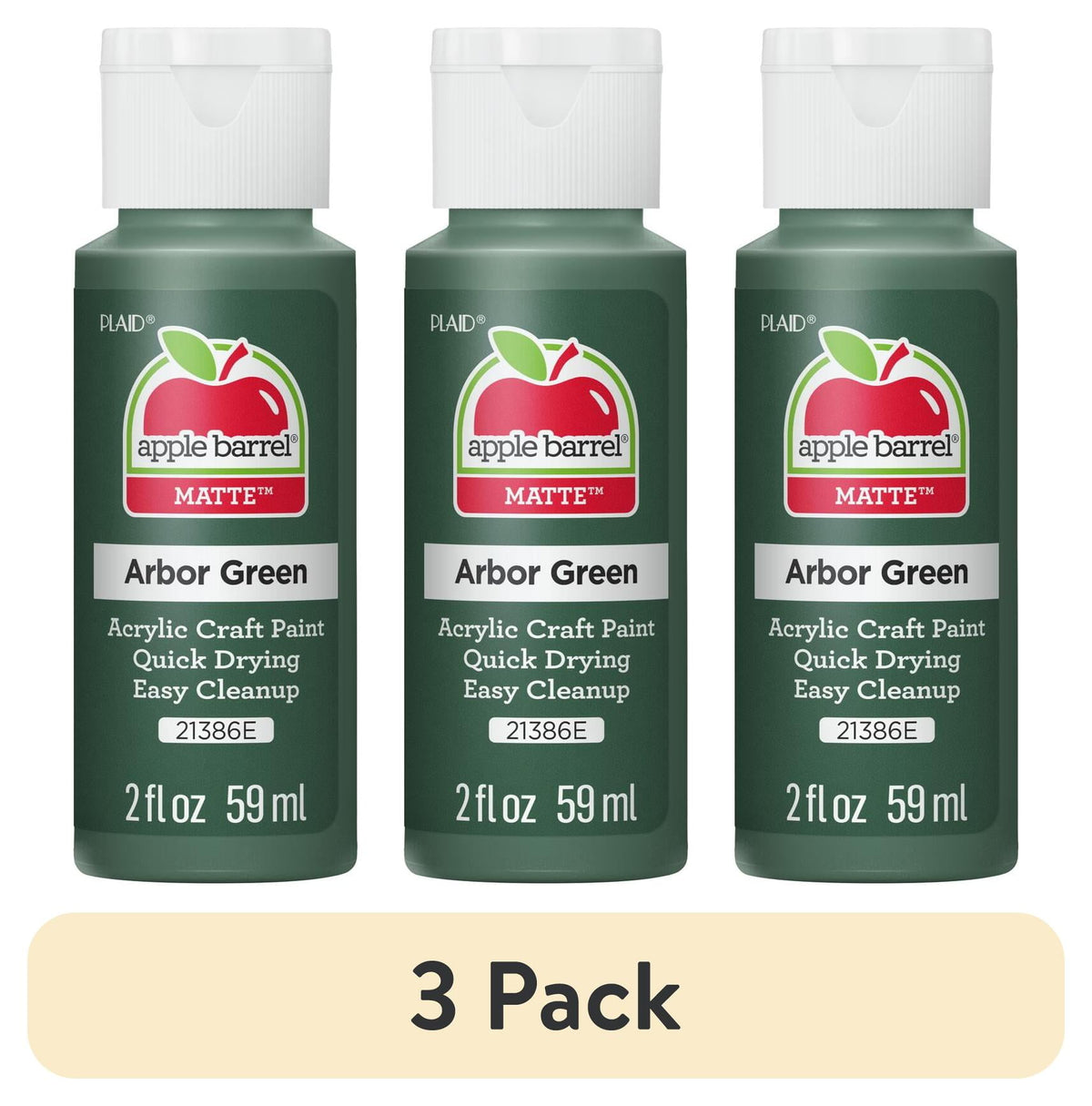 Apple Barrel Acrylic Craft Paint, Matte Finish, 2 fl oz