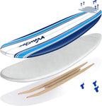 Wavestorm Classic Soft Top Foam 7ft Surfboard With Leash And Multiple Fins - AZ22-WSSF700-PIN
