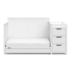 Graco Hadley 5-in-1 Convertible Crib And Changer With Drawer, White - 04586-701