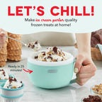Dash My Mug Ice Cream Maker Personal Size 1 Cup Soft Serve Aqua