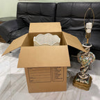 Uboxes Moving Boxes with Handles, 10 Premium Large, 18 x 18 x 24, Brown