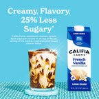 Califia Farms - French Vanilla Almond Milk Coffee Creamer, 32 Oz (Pack of 6), Shelf Stable, Dairy Free, Plant Based, Vegan, Gluten Free, Non GMO