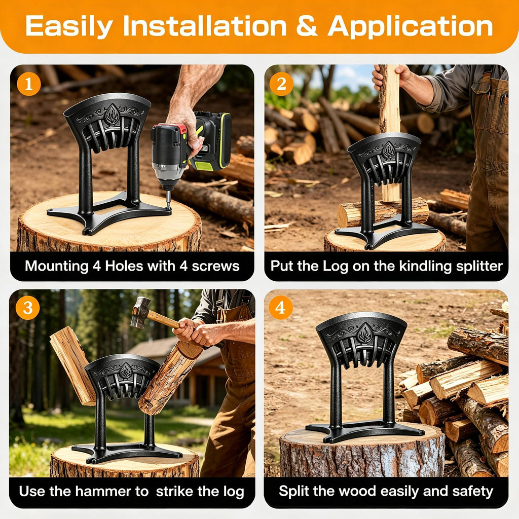 Kindling Splitter XL, Heavy Duty Wood Splitters for Firewood