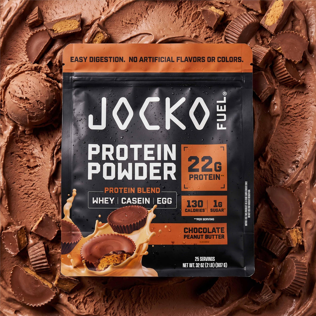 Jocko Fuel Whey Protein Powder, Chocolate Peanut Butter | 25 Servings