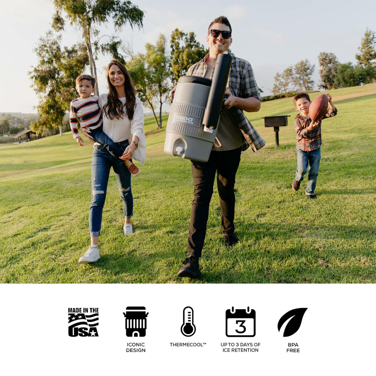 Igloo Sports Cooler | Insulated Beverage Dispenser with Spout |Portable Handwashing Station