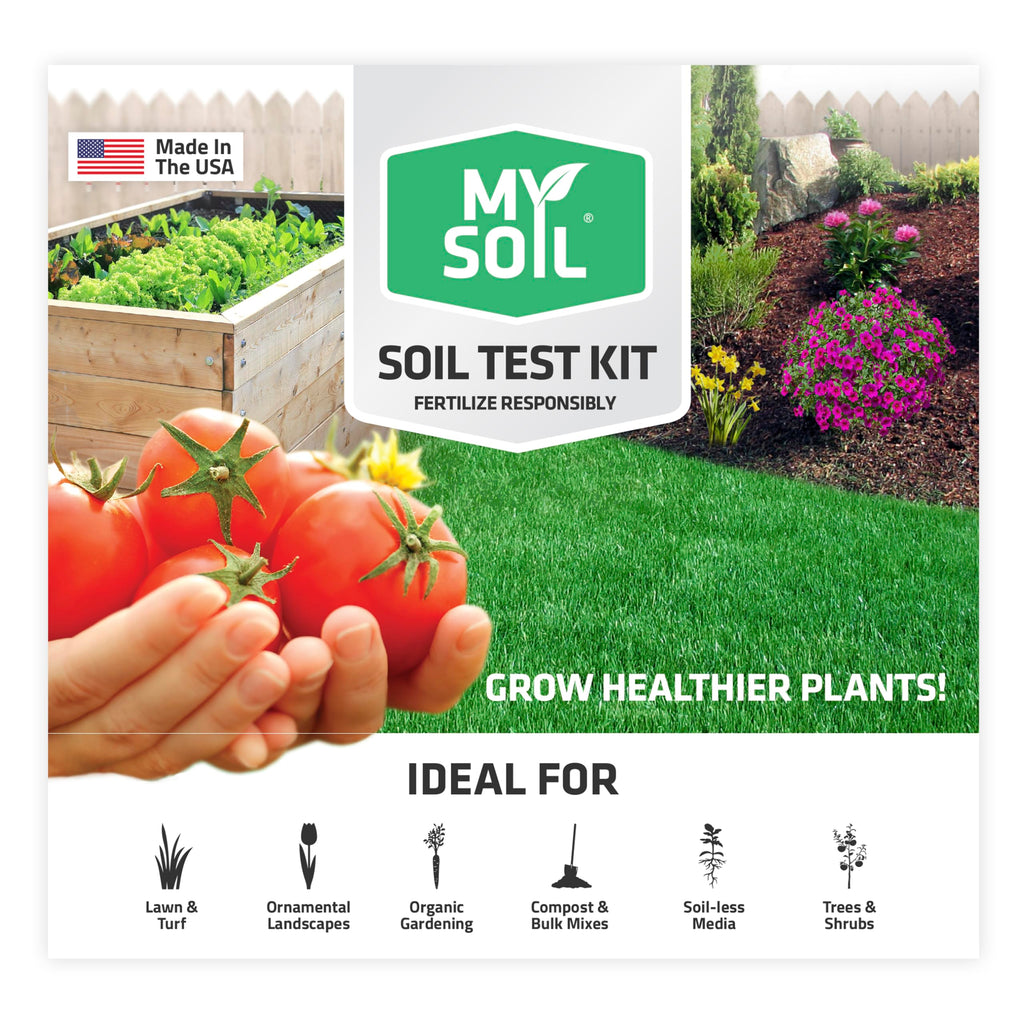 MySoil Soil Test Kit, Unlock Your Lawn & Garden Potential, Complete & Accurate Nutrient and pH Analysis with Recommendations Tailored to Your Soil