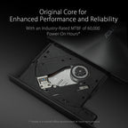 ASUS ZenDrive Black 13mm External 8X DVD/Burner Drive +/-RW with M-Disc Support, Compatible with Both Mac & Windows and Nero BackItUp for Android