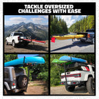 Mockins 2-in-1 All-Weather 750 Lbs Capacity Truck Bed Extender Hitch Mount