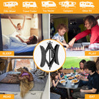 Camper Wheel Chock Stabilizer 2 Sets, Heavy Duty X-Shaped Stabilizer