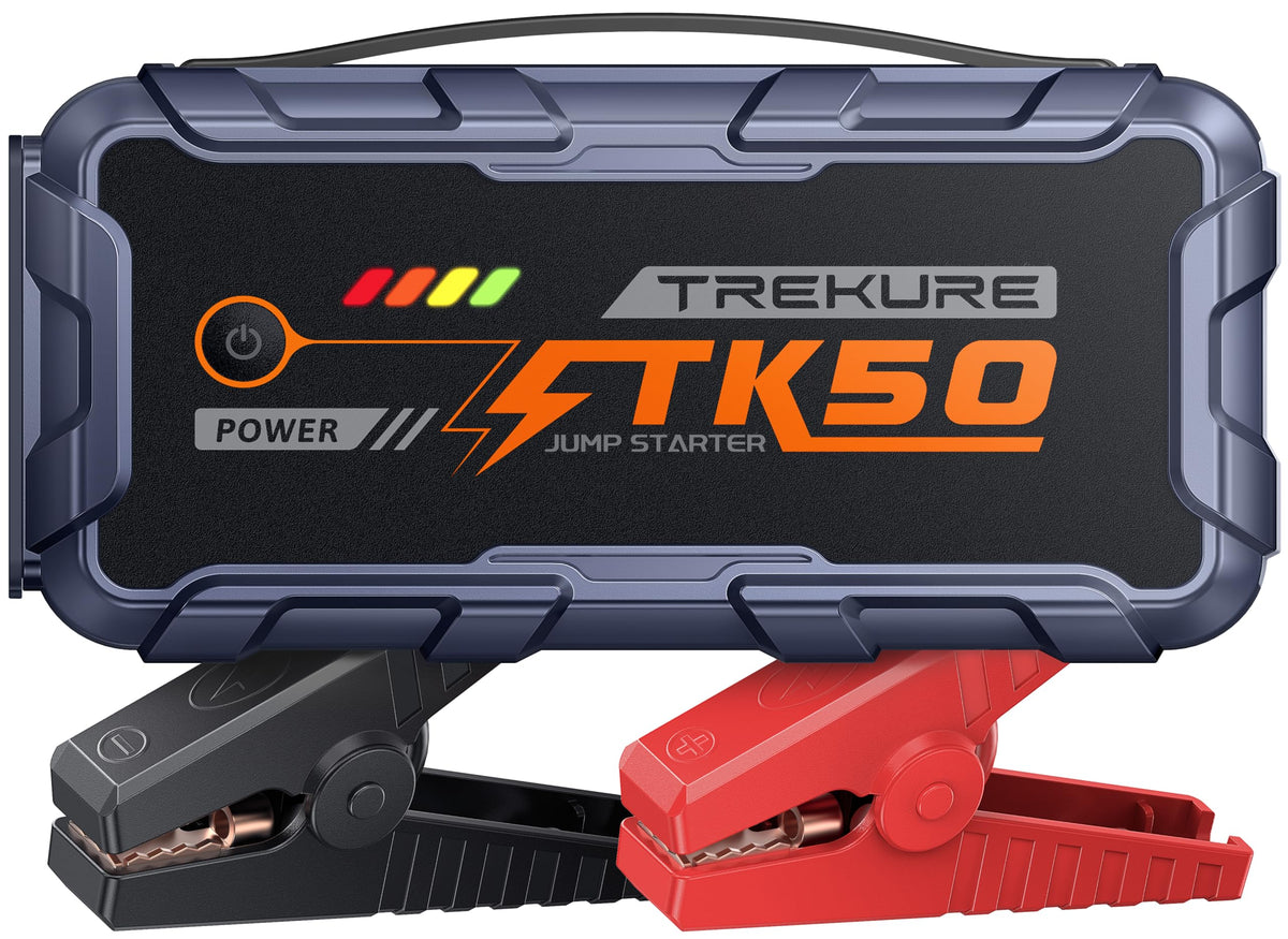 TREKURE Car Battery Jump Starter 8000A 26800mAh, Portable Car Jump Starter for All Gas and 12L Diesel Engines, Power Bank & Battery Jumper, Portable