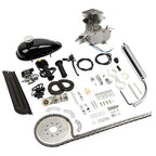 Zimtown 80cc 2 Stroke Engine Bike Motor Kit For 26in Bicycles - Silver White