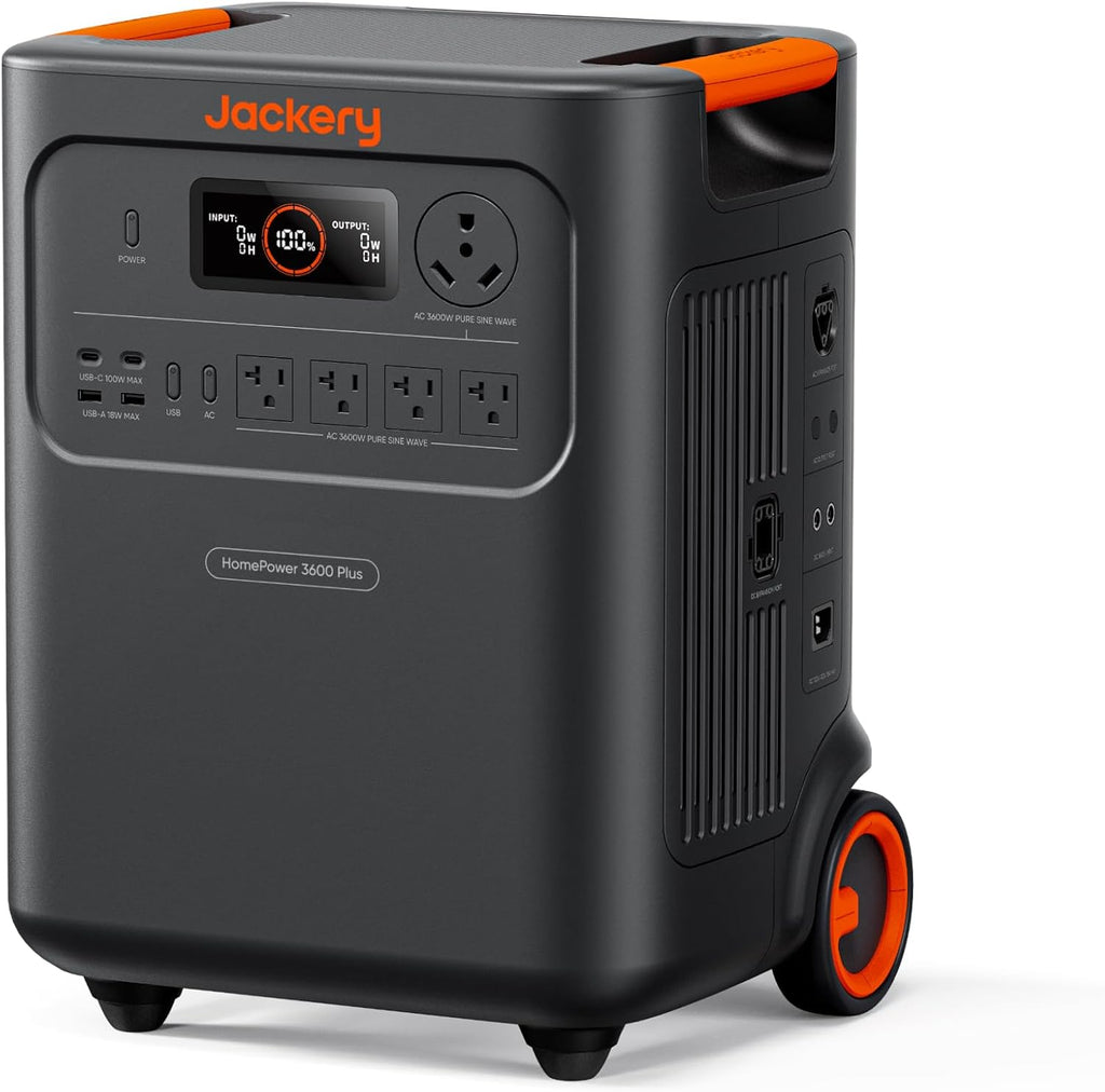 Jackery HomePower 3600 Plus Portable Power Station - 3584Wh LFP, 3600W AC Output