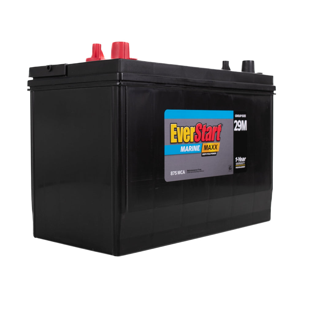 EverStart Maxx Lead Acid Marine & RV Deep Cycle Battery, Group Size 29DC, 12 Volt, 845 Marine Cranking Amps