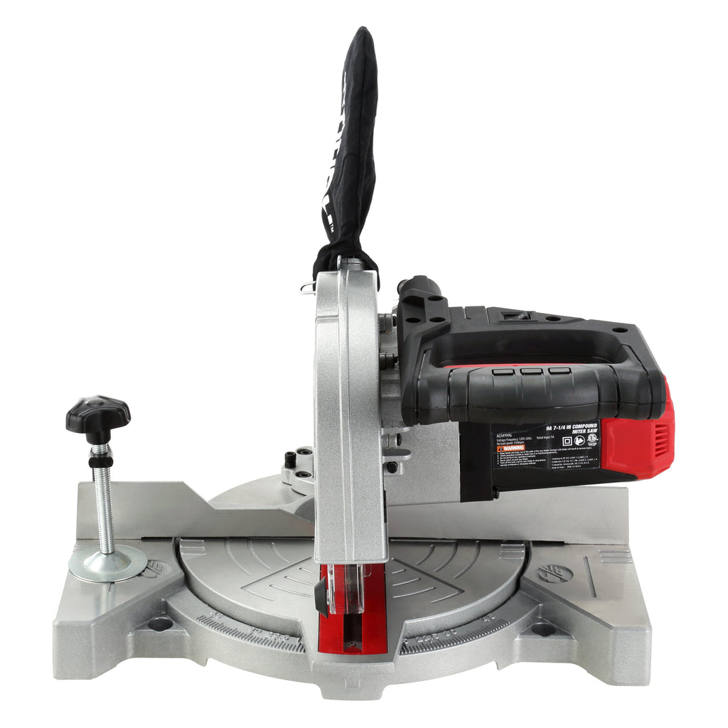 Hyper Tough 9 Amp 7-1/4 inch Corded Compound Miter Saw with Laser Guide, New Condition
