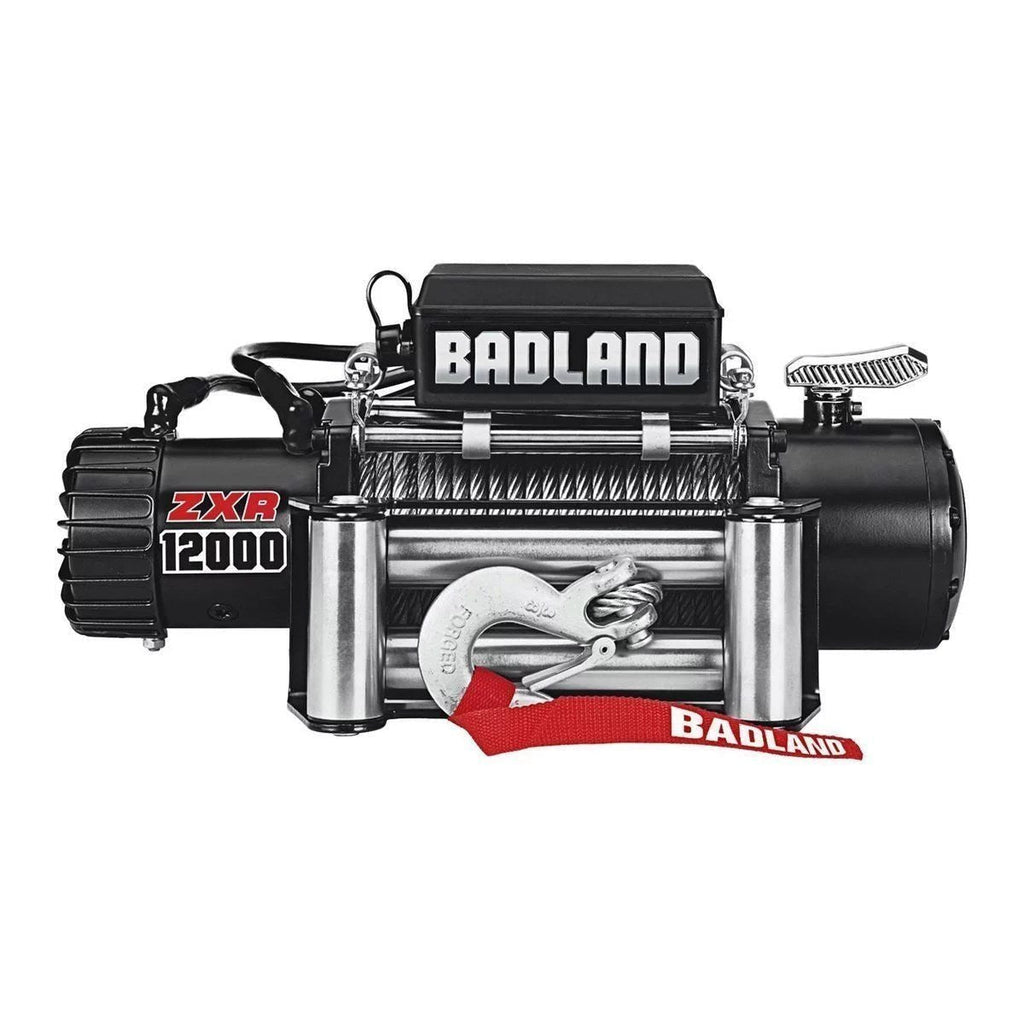 Badland Electric Winch 12,000 lb Wire Rope - Zxr