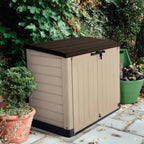 Keter Store It Out MAX Horizontal Resin Outdoor Storage Shed, Beige