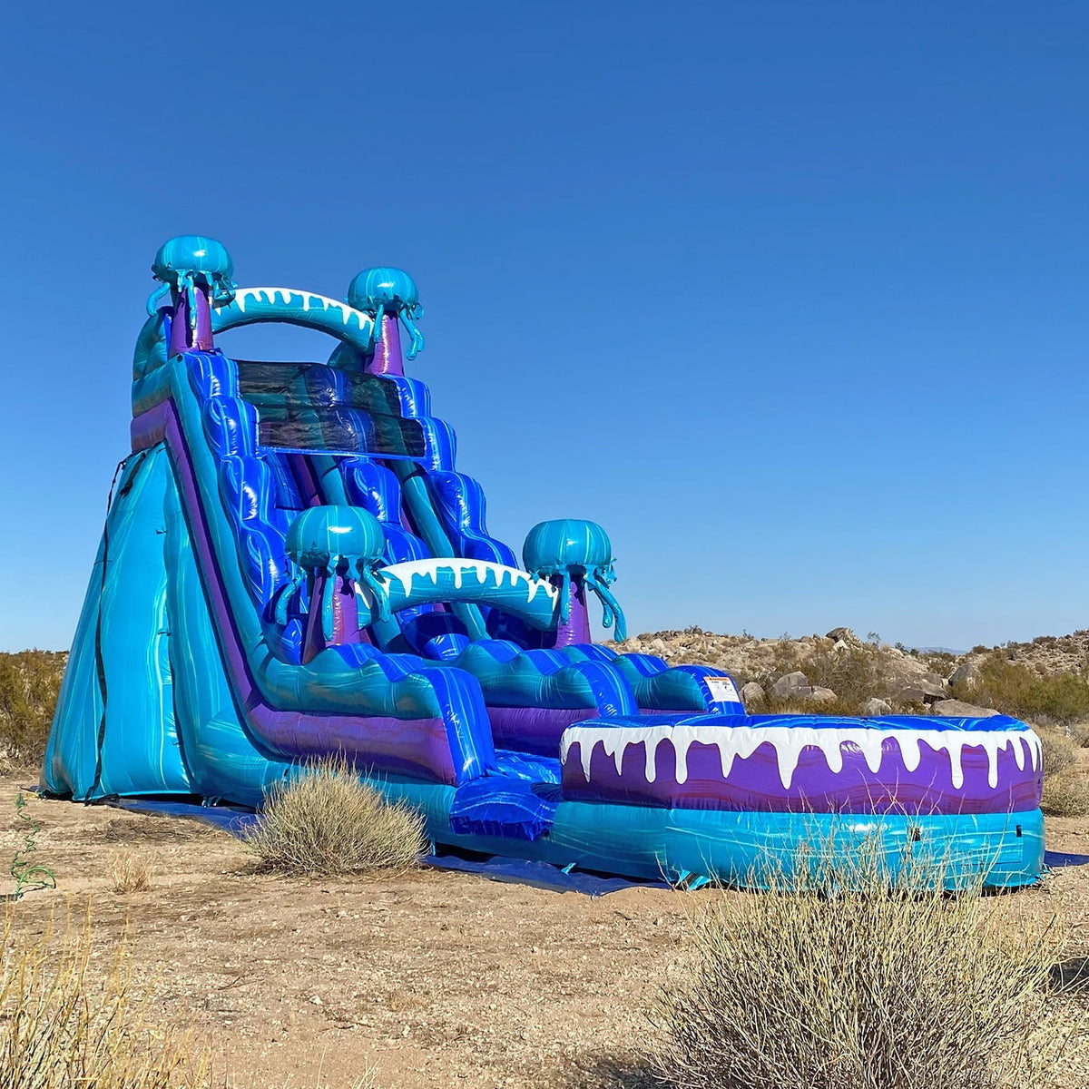 JumpOrange Commercial Grade Inflatable Water Slide With Splash Pool, 19-Foot Tall x 36-Foot Long x 15-Foot Wide