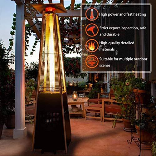 Hampton Bay Pyramid Outdoor Propane Patio Heaters, 2-Set, 42,000 BTU - Brown