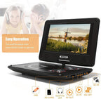 11.5" Portable DVD Player with 9.5" Swivel Screen for car and kids，Car Travel Essential