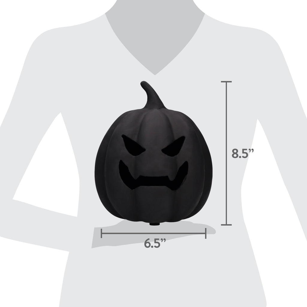 Paper Mache Jack-o'-Lantern Decoration, 8.3", Halloween by Way To Celebrate