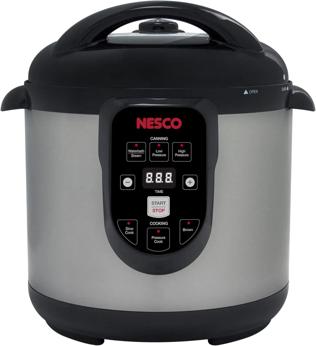 Nesco Smart Electric Pressure Cooker And Canner, Stainless Steel, 9.5 Qt - NPC-9