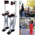 Adjustable Aluminum Drywall Stilts, 24-40 in, 227 lbs Load Capacity, Silver
