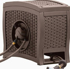 Suncast Aquawinder Wicker Garden Hose Reel - Java
